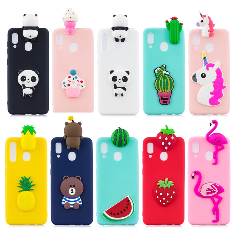 Силиконовый чехол COOLY для Samsung Galaxy A30 A40 A50 A70 чехлы M10 M20 M30 мягкий из ТПУ 3D игрушки
