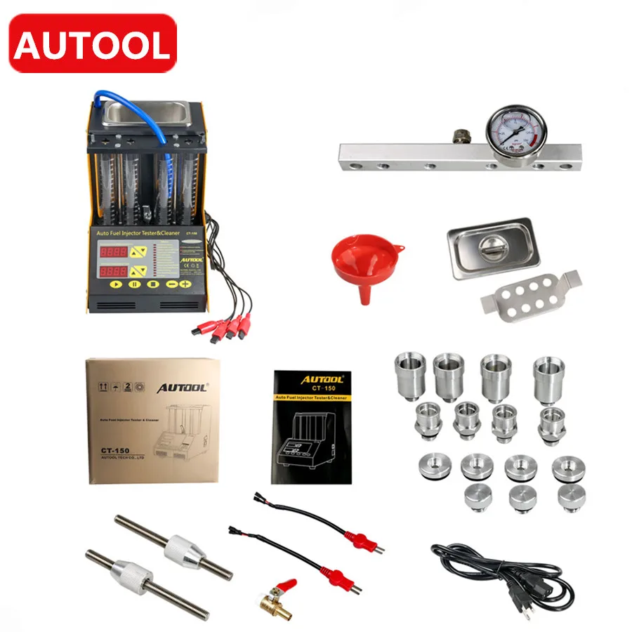 Автомобильный тестер инжектора AUTOOL CT150 ультразвуковая очистка Автомобильные