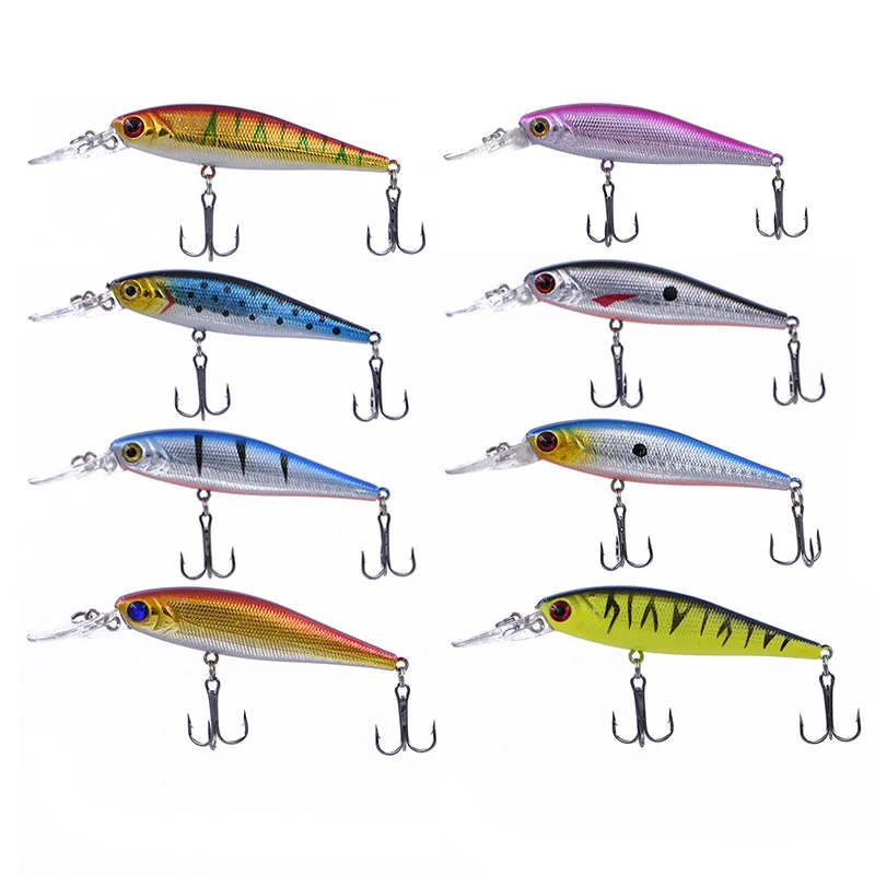 8 шт./лот рыболовные приманки различных цветов 10 см г жесткая приманка в виде