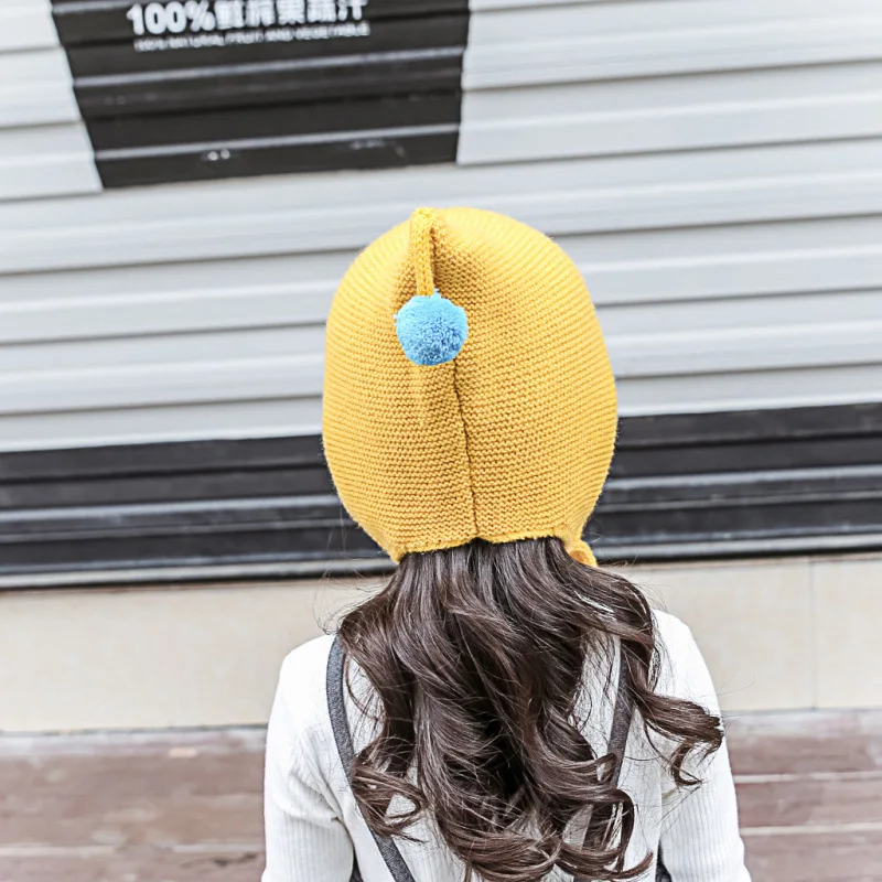 Горячая Распродажа цветная Зимняя шерстяная шапка для малышей зимняя Лыжная