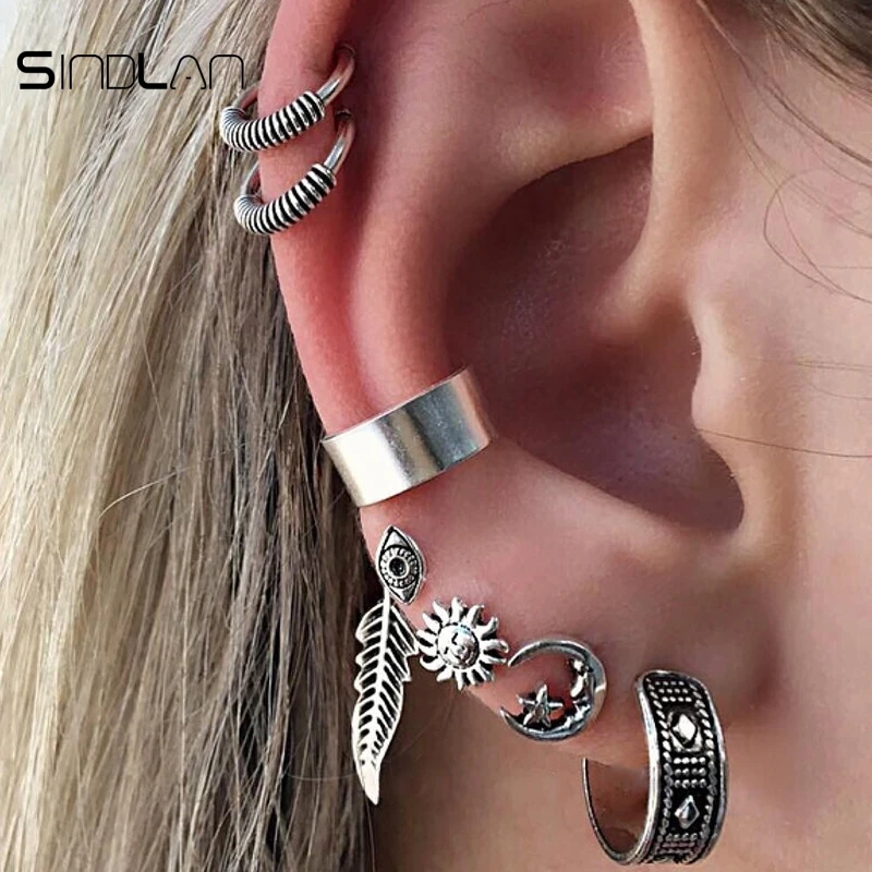 Серьги Sindlan 7 шт./компл. богемные ювелирные изделия этнические винтажные