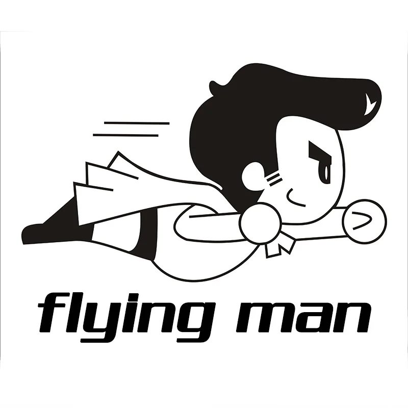 2-я половинная цена летающий человек забавная наклейка на машину мотоцикл