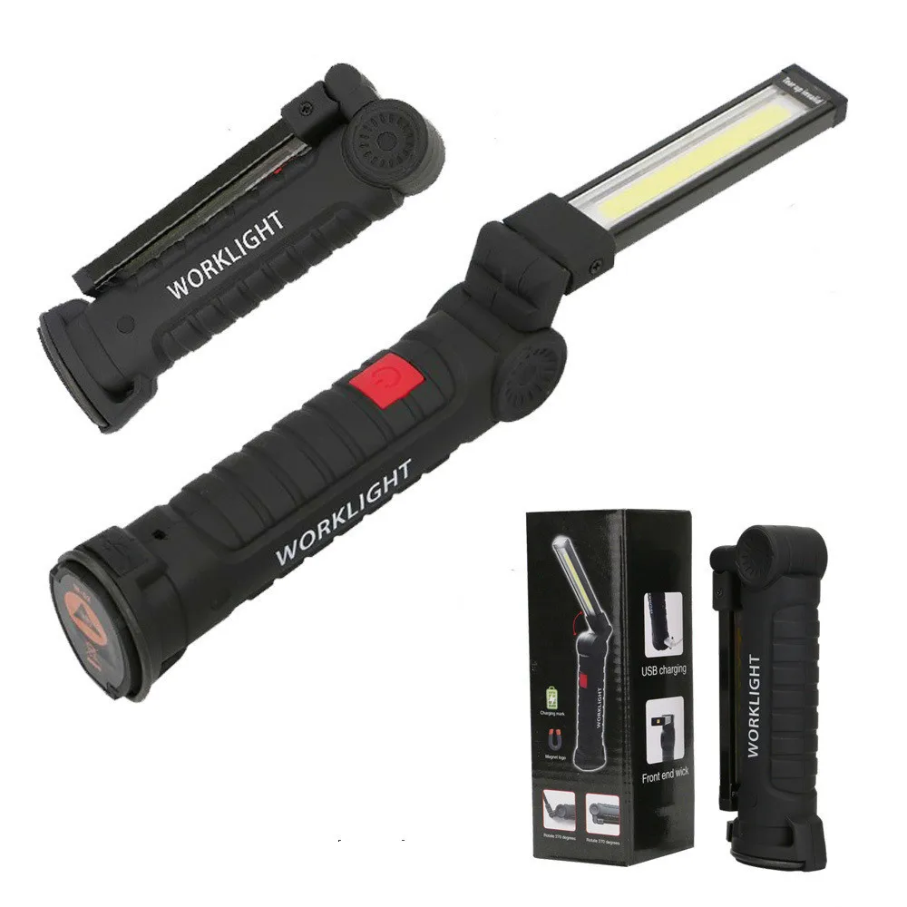 YHINT вел worklight USB строить в 14500 аккумуляторная батарея фонарик магнит ремонт