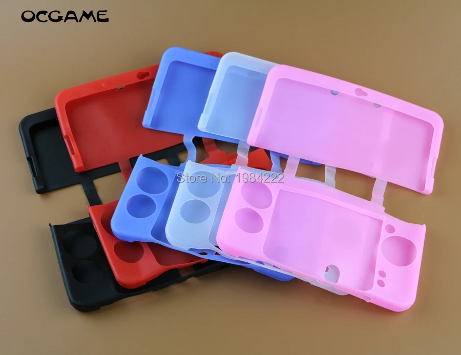 OCGAME для нового 3DS новый цветной силиконовый чехол защитный резиновый 10 шт./лот| |