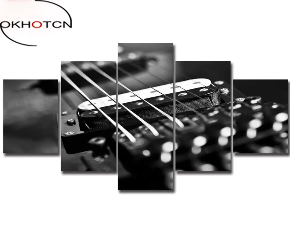 OKHOTCN модный дизайн Музыкальная проволока печатная Картина на холсте комната