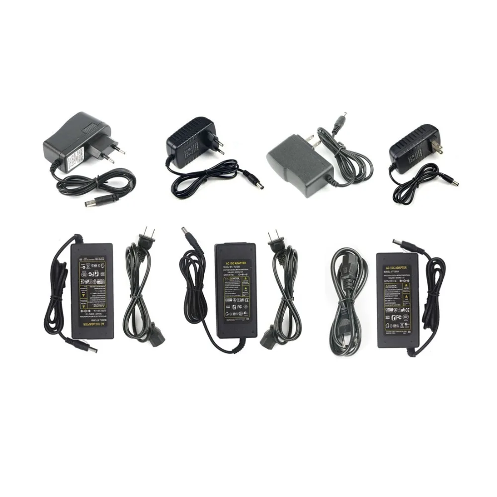 12В адаптер питания 1А/2а/5А/8А/10А AC100-240V к DC12V трансформатор зарядное устройство