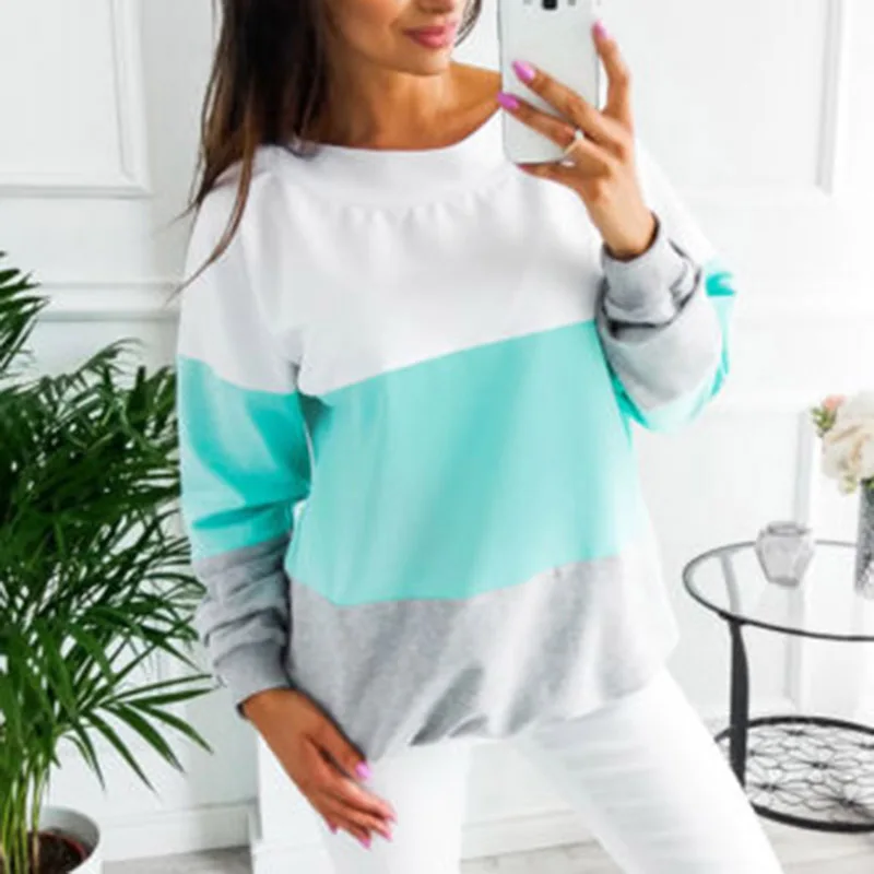 Женский свитер с длинным рукавом Повседневный свободный со шнуровкой на спине