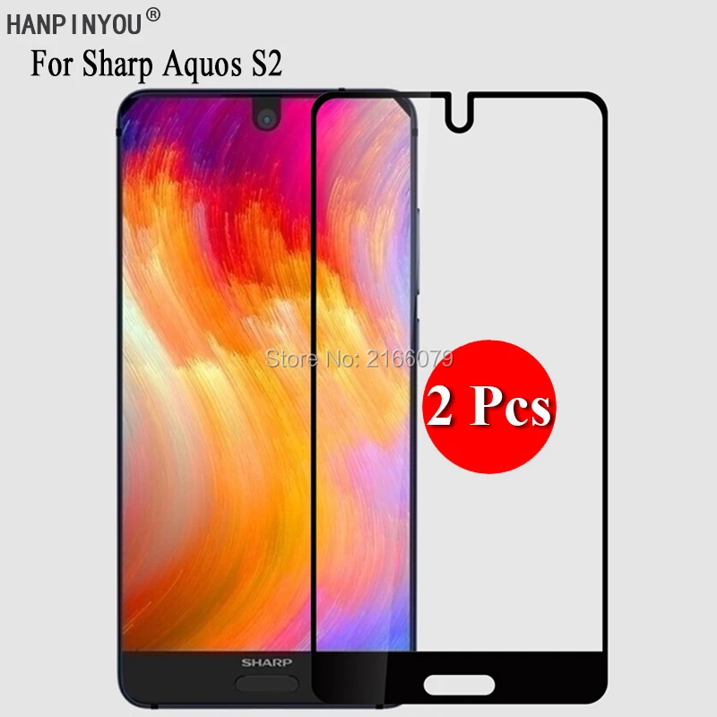 2 шт./лот для Sharp Aquos S2 5 &quotПолное покрытие экрана протектор Закаленное стекло