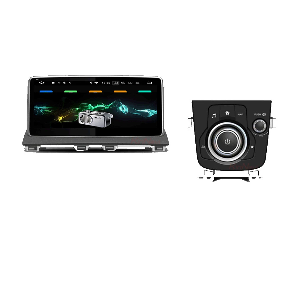 KiriNavi 10,2" Android 7,1 автомобильный DVD для Mazda 3 Axela Радио стерео аудио мультимедиа gps навигация головное устройство RDS BT 4G