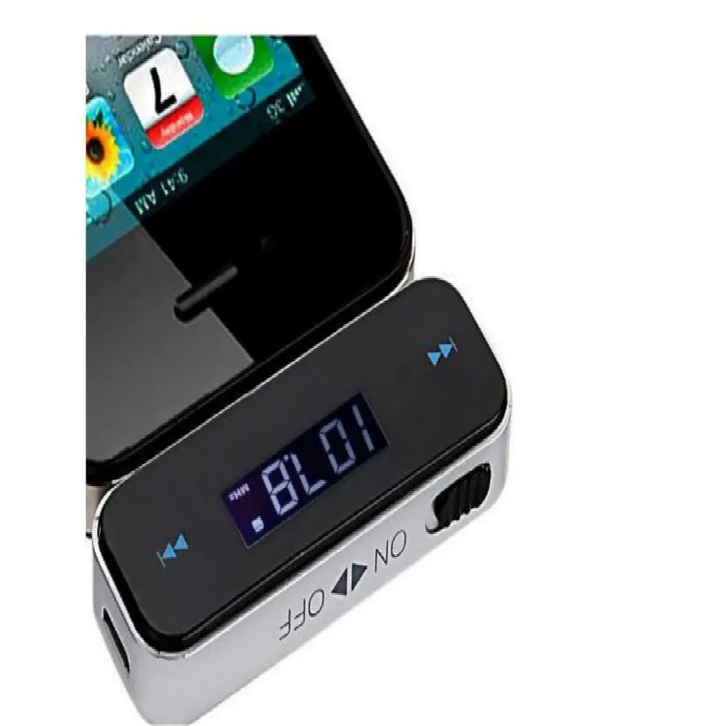

Dual interface 3.5mm car fm transmitter fm modulator car mp3 player usb handfree free shipping