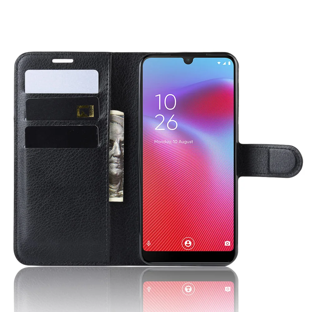 Для Vodafone Smart V10 чехол VFD-630 Lichi Роскошный кожаный флип-чехол для телефона кошелек с