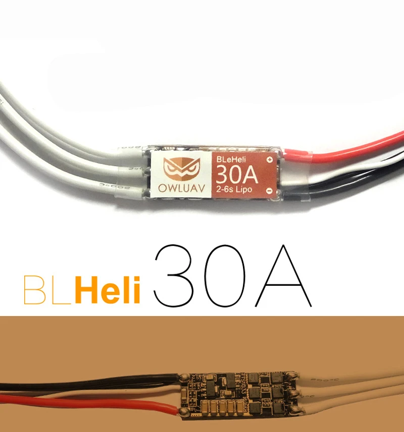 Беспилотник BLeHeli 30A 2-6S Lipo ESC RC электронный контроллер скорости для квадрокоптера