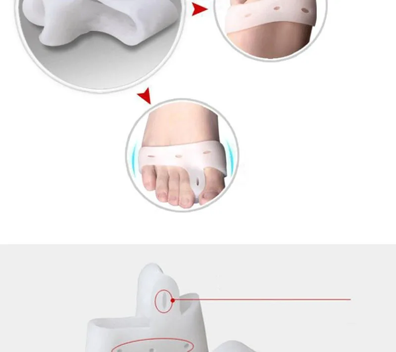Протектор средства ухода за кожей стоп Hallux вальгусной корректор для большого пальца гель-сепараторы носилки борион протектор Выпрямитель Корректор Выравнивание