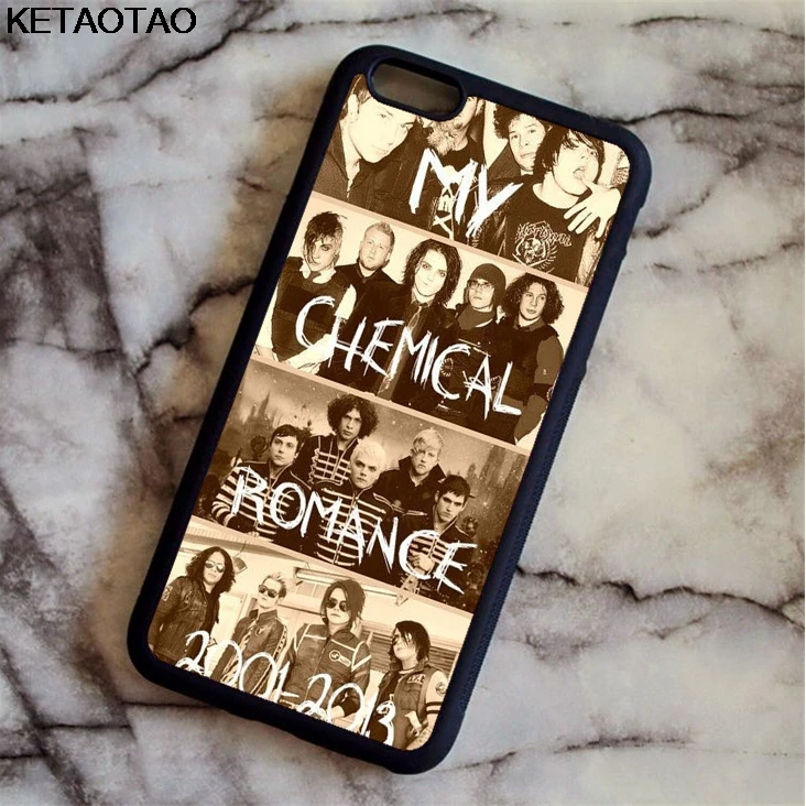 KETAOTAO Elegante 1olare caldo My chemical Romance чехлы для телефонов iPhone 5 6S 7 8 X Samsung чехол Мягкий ТПУ