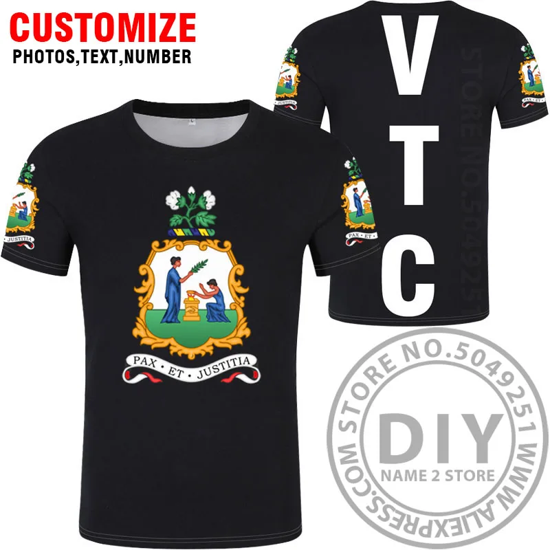 SAINT VINCENT AND THE GRENADINES t shirt diy free custom made name number vct T-Shirt nation flag vc country print photo clothes | Мужская