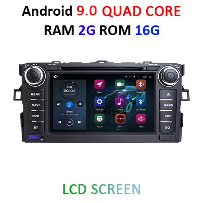 9.0 2G 16G LCD DSP ips Android 9,0 64G 2 DIN dvd-плеер для TOYOTA AURIS Altis COROLLA 2012 2013 gps Радио экран стерео навигация Мультимедиа - Цвет: 9.0 2G 16G LCD