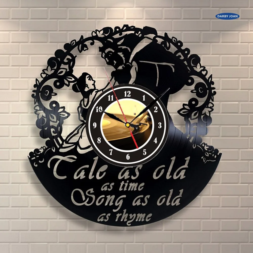 настенные часы для гостинной Настенные &quotКрасавица И Чудовище&quot Wall Art Home Decor
