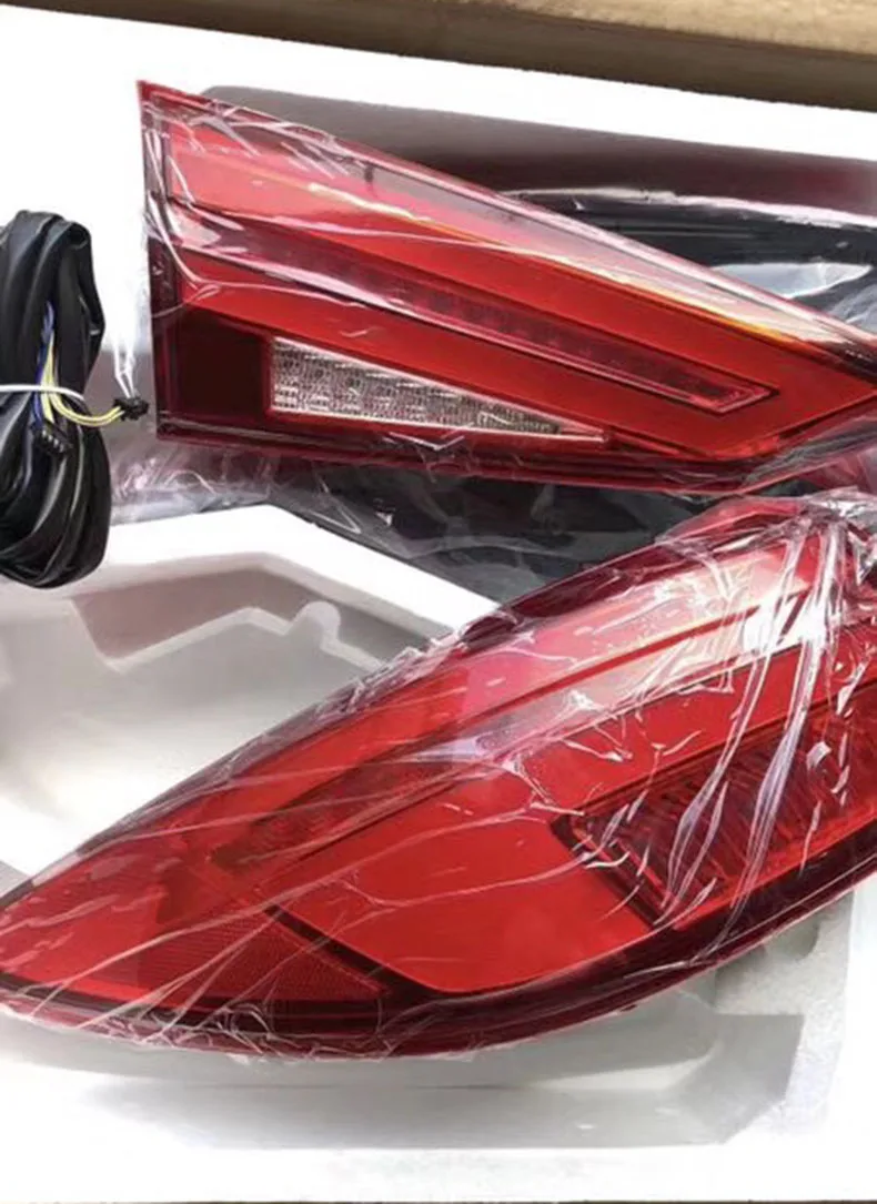 14-18 автомобильный Стайлинг для Mazda 3 задние фонари новых Mazda3 Axela светодиодный фонарь дизайн светодиодные задние фары DRL+ тормоз+ Парк+ знак - Цвет: red style