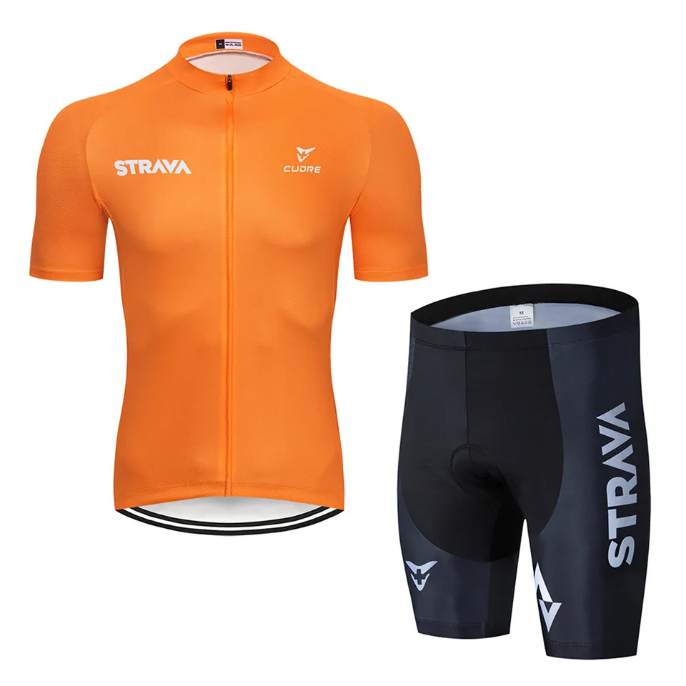 9 Новинка, красная Мужская велосипедная майка STRAVA Pro с коротким рукавом, летняя дышащая одежда для велоспорта - Цвет: 9