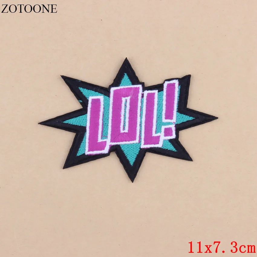 ZOTOONE нашивка с надписью на палец единорог еда музыка рыба вышитая Покемон дешевая