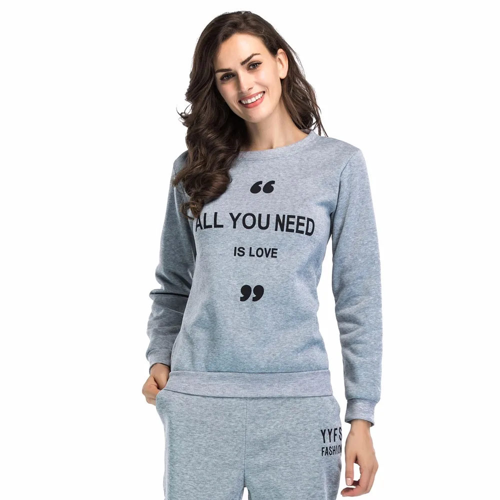 2018 Новая мода осень забавные Письмо печати толстовка Для женщин тонкий толстовки