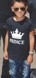 black prince shirt Новинка, смешной Королевский надпись, черные футболки OMSJ, летние повседневные хлопковые футболки с коротким рукавом, брендовые свободные парные Топы - Цвет: black prince shirt