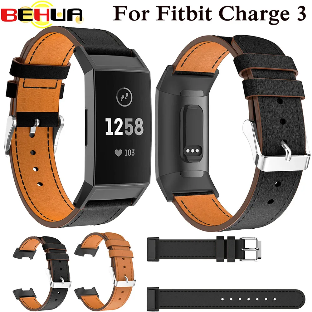 Сменный кожаный ремешок для Fitbit Charge 3 ремешок для зарядки 3 Смарт-часы роскошный ремешок аксессуары