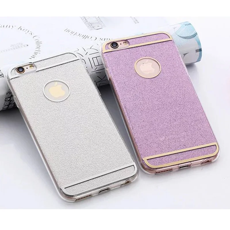 Телефон Чехол Для iPhone 7 Plus 6 s Плюс Bling Гальванических мягкие TPU Крышка Моды Блеск