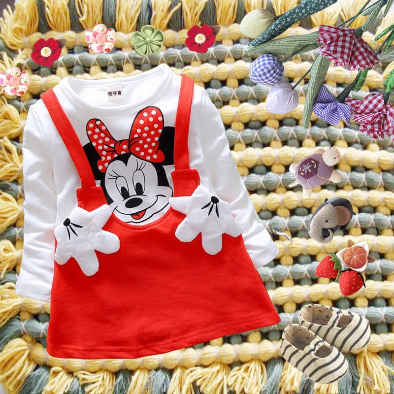 

New Kids'Cartoon Dress Fashion Girls' Suits Free of Freight in 2019