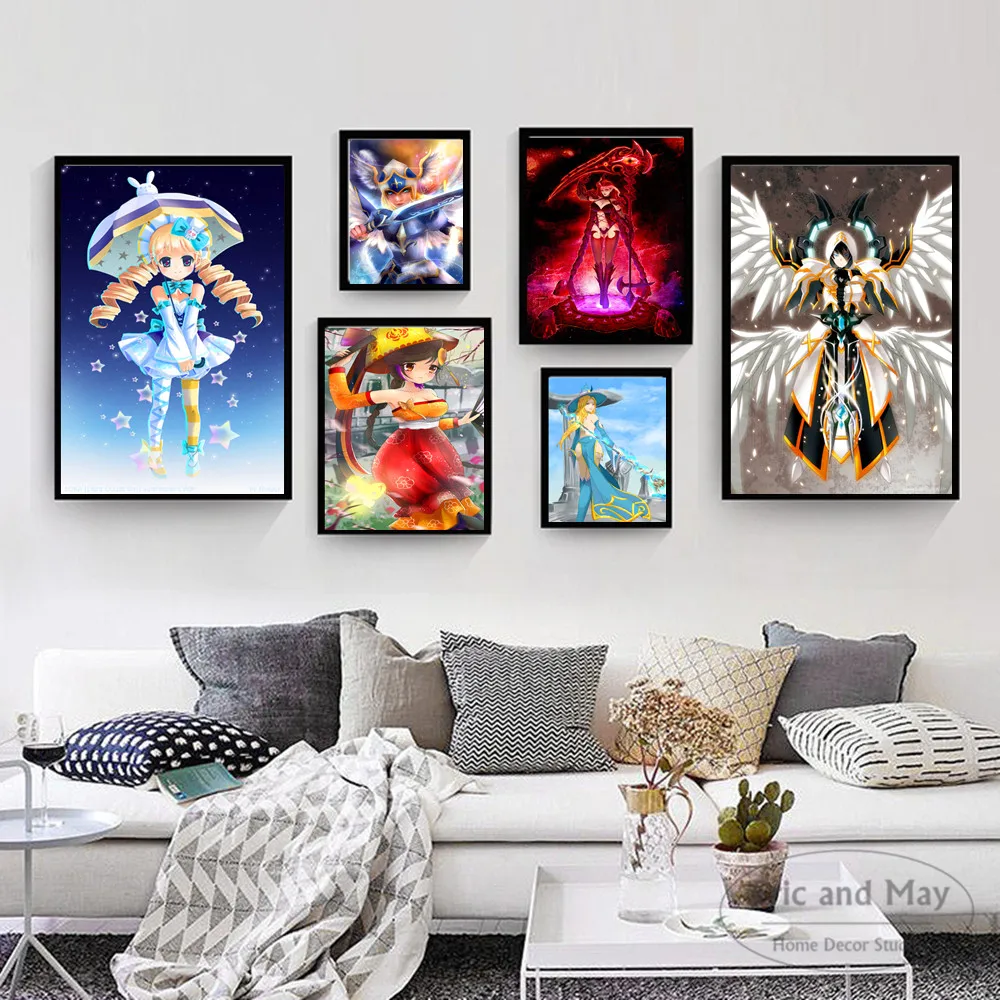 

Summoners War Game Characters Wall Pictures Posters Prints Canvas Art Unframed Paintings Decoration Modern Home Decor Cuadro