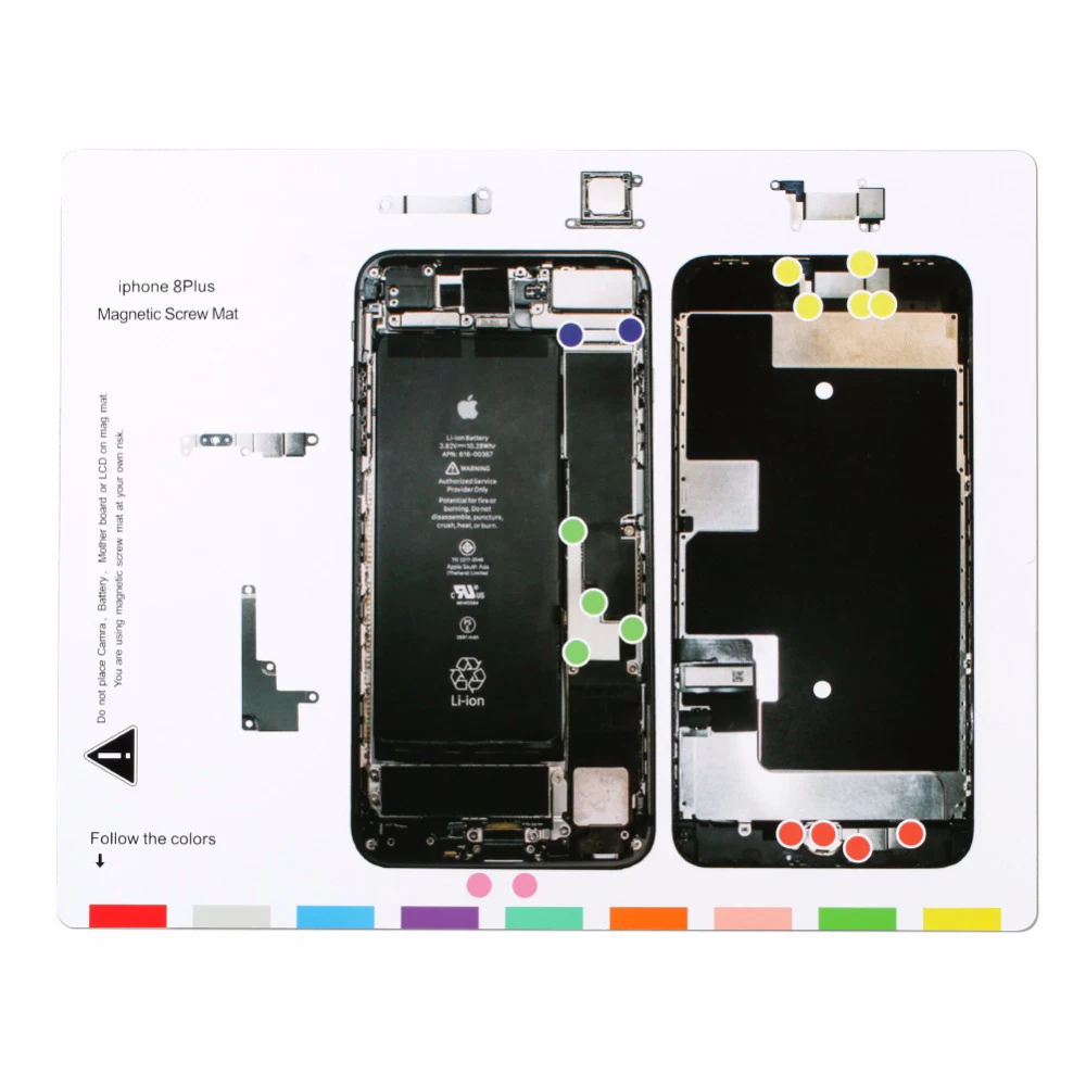 1 шт. Профессиональный Магнитный винтовой коврик Technic iPhone 8 инструмент для ремонта