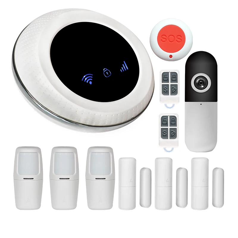 Зеленый Tuya умный Wifi+ GSM беспроводной умный дом Охранная сигнализация совместима с Alexa - Цвет: Зеленый