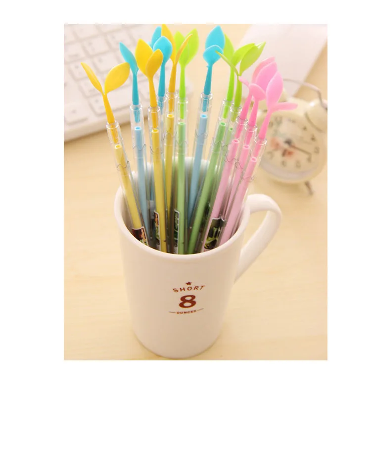 1Pcs New Cute Bud shape Candy Color Novelty Pen Gel Office School Gift Stationery E0318 | Канцтовары для офиса и дома