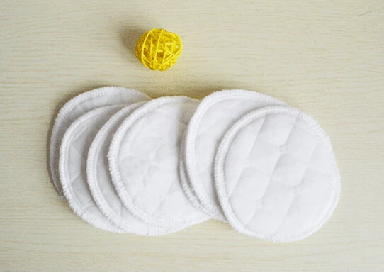 Однослойные моющиеся грудные прокладки для кормящих мам 6 шт. мягкие впитывающие