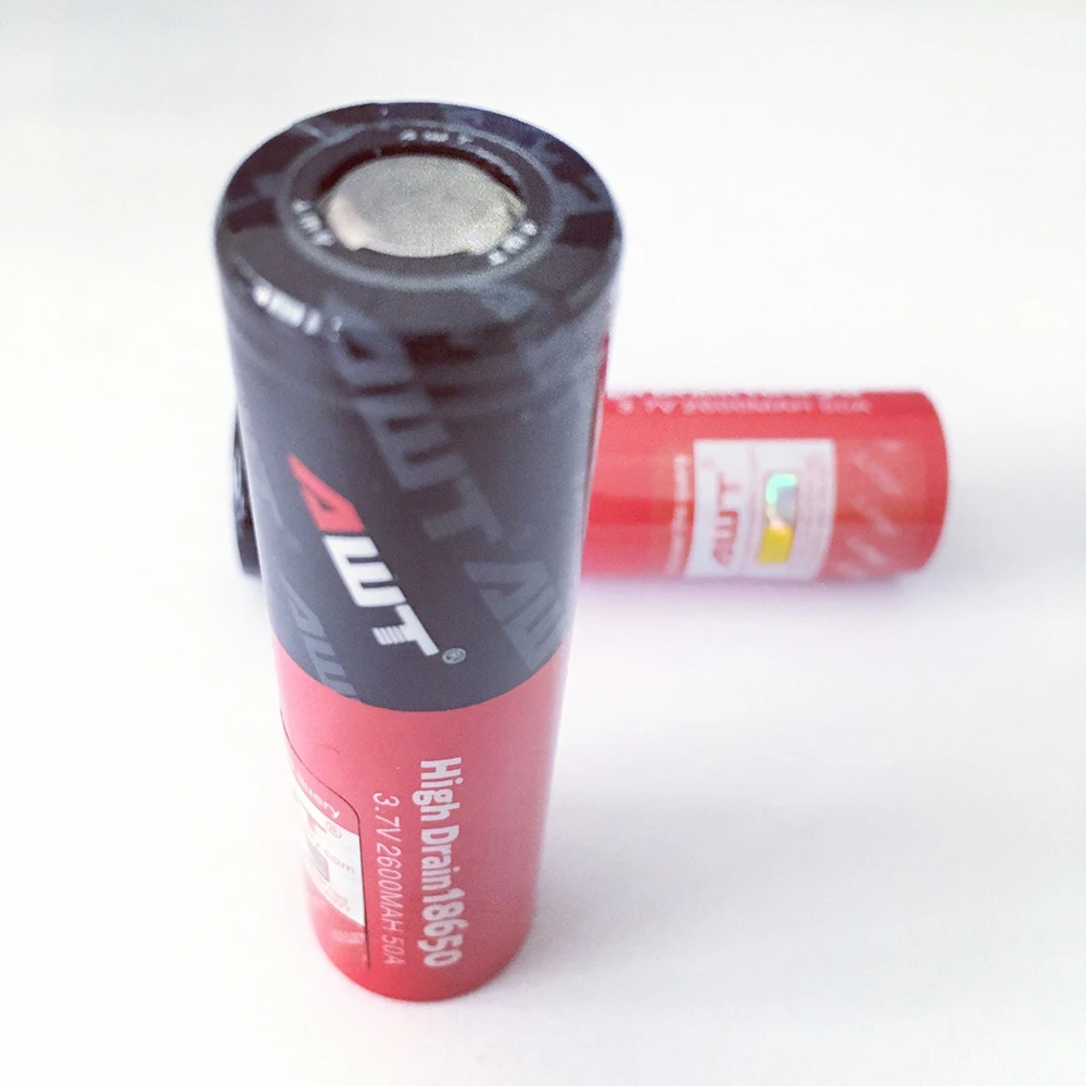 AWT батарея 18650 50A 2600mAh Vape литий ионная для Vogd Innokin Teslacigs HCIGAR Joyetech Cuboid PRO SMOK T006|battery
