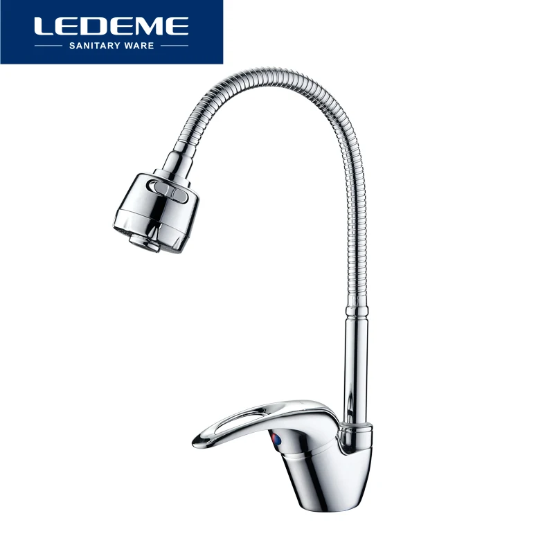 ledeme new arrival kitchen faucet outlet pipe tap basin plumbing hardware brass sink kitchen faucets zinc alloy torneira cozinh free global shipping