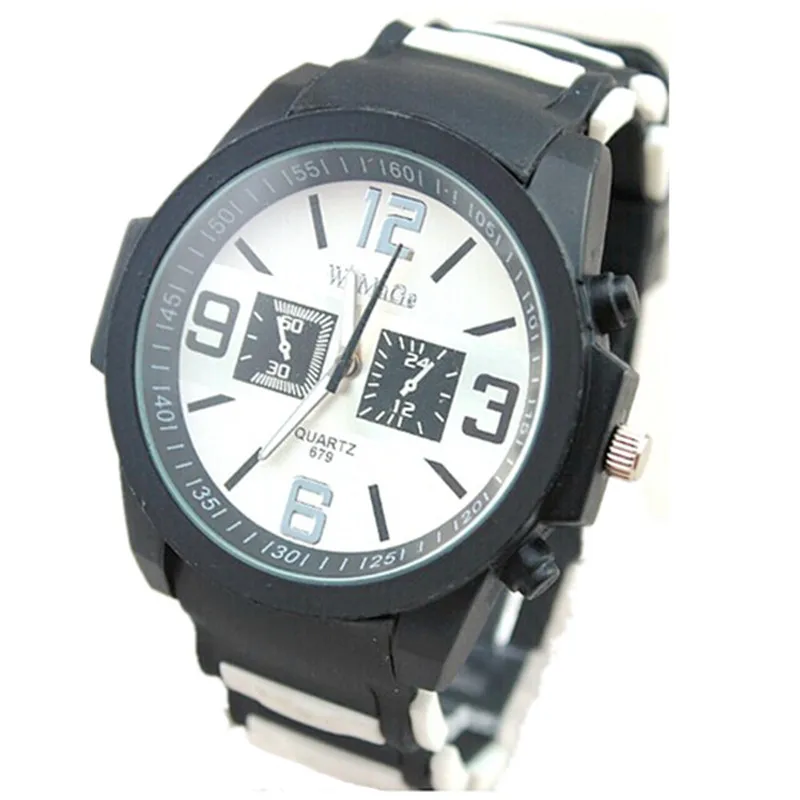 Womage Роскошные брендовые модные часы черные цветные дизайнерские спортивные