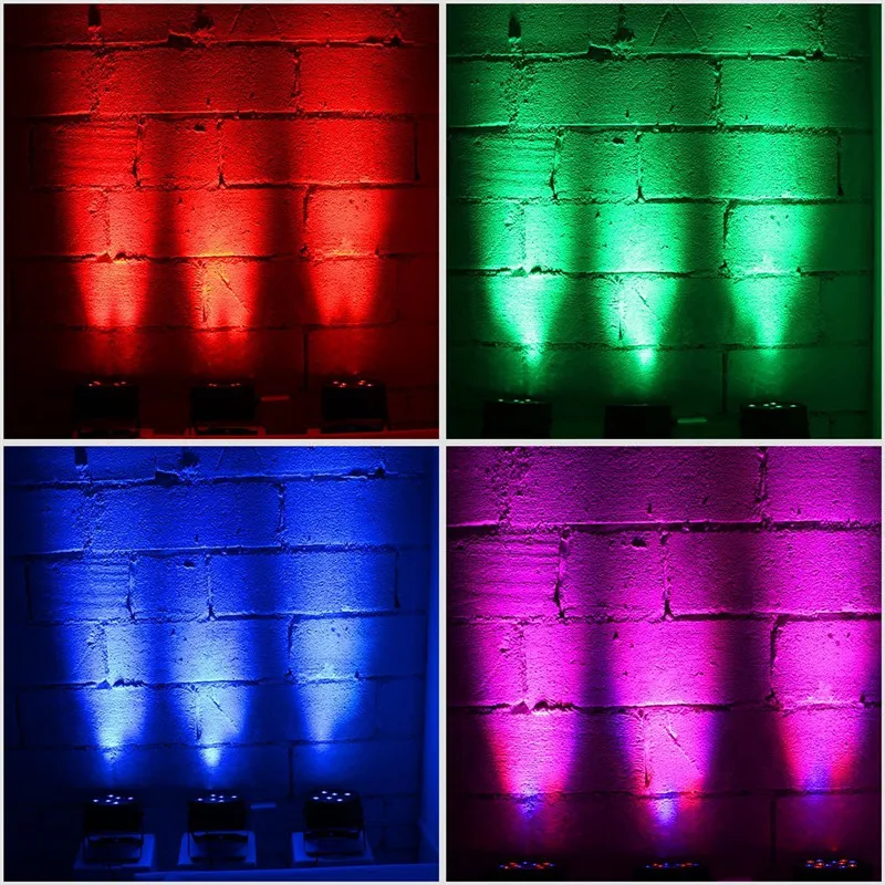 ZjRight 36x1W RGB Led par свет красочный DMX512 мастер раб плоский DJ контроллер Дискотека