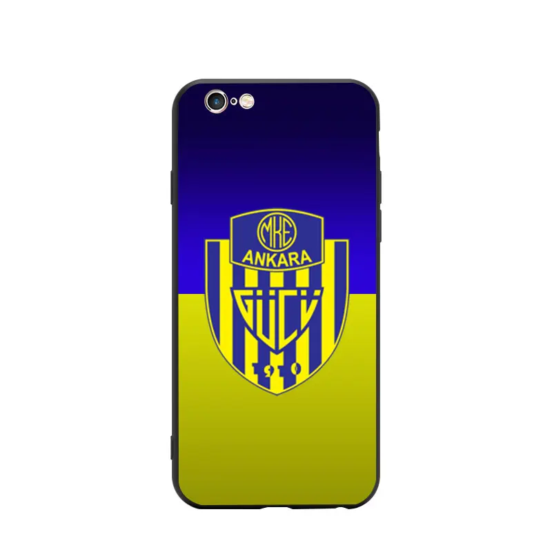 Turkey Soccer MKE Ankaragucu Club Logo Theme Soft TPU Phone Cases For iPhone 6/6s/7/7s/8s/X/XR/MAX Silicon Case Bumper |
