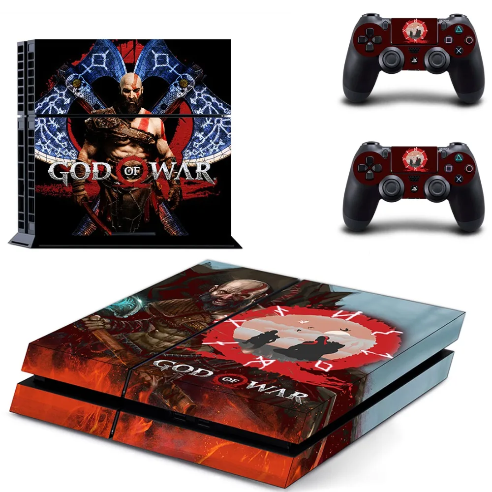 Виниловая наклейка Game God of War для консоли Sony Playstation 4 и 2 контроллера PS4 | Электроника