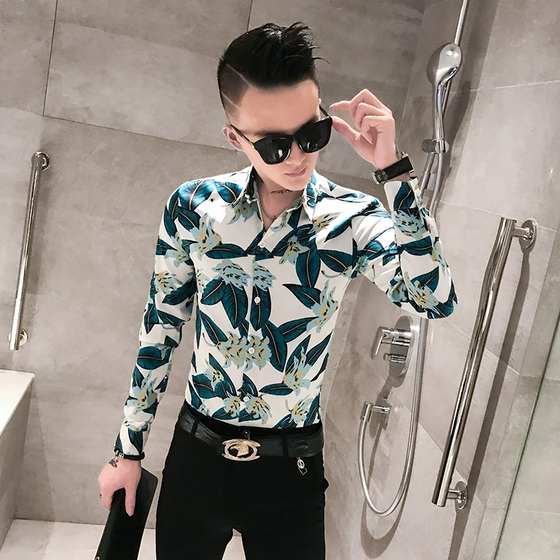 Высокое качество осень мужская рубашка мода Slim Fit Британский Стиль повседневные мужские рубашки с длинным рукавом деловые рабочие рубашки платье для мужчин s