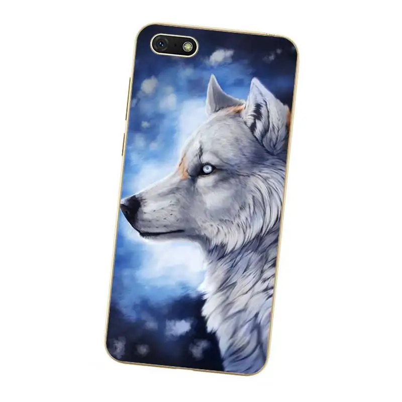 N290 Cool Wolf Hipster Soft TPU Silicone Case Cover For Huawei Honor 6A 6C 6X 7A 7C 7S 7X 8 Lite Pro |