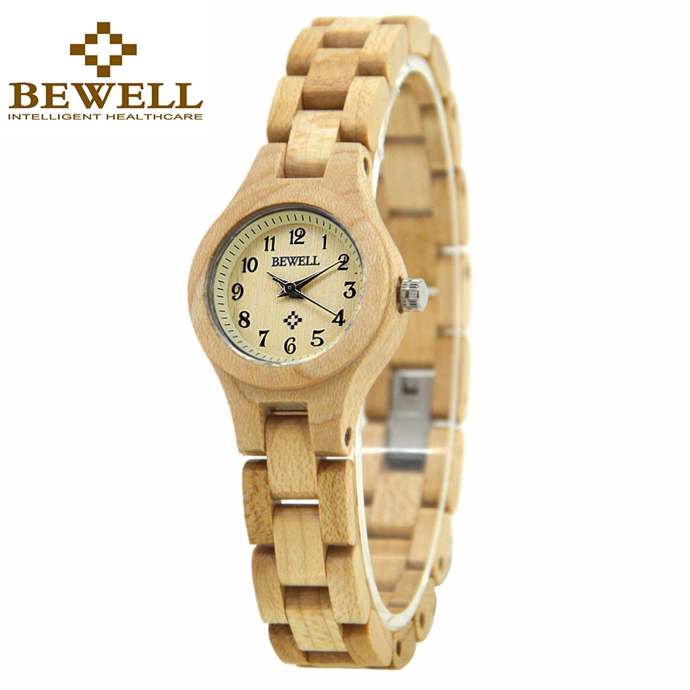 Деревянные часы BEWELL женские ультратонкие ультралегкие наручные Quatz Watch Relogio Feminino