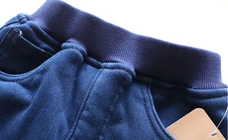 Новое поступление зимние джинсы для маленьких девочек плотные теплые детские