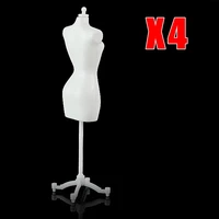 4 pcslot doll accessories display holder dress clothes clothing gown garment mannequin model stand for dress doll diy