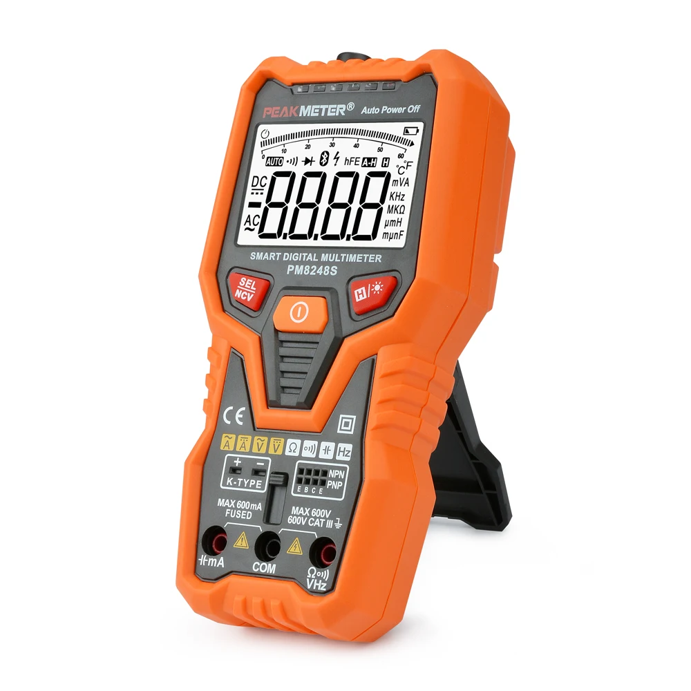 PEAKMETER PM8248S Цифровой мультиметр зажим для мультиметров измеритель емкости тестер