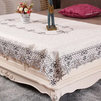 Скатерть для журнального столика с вышивкой в скандинавском стиле Современная