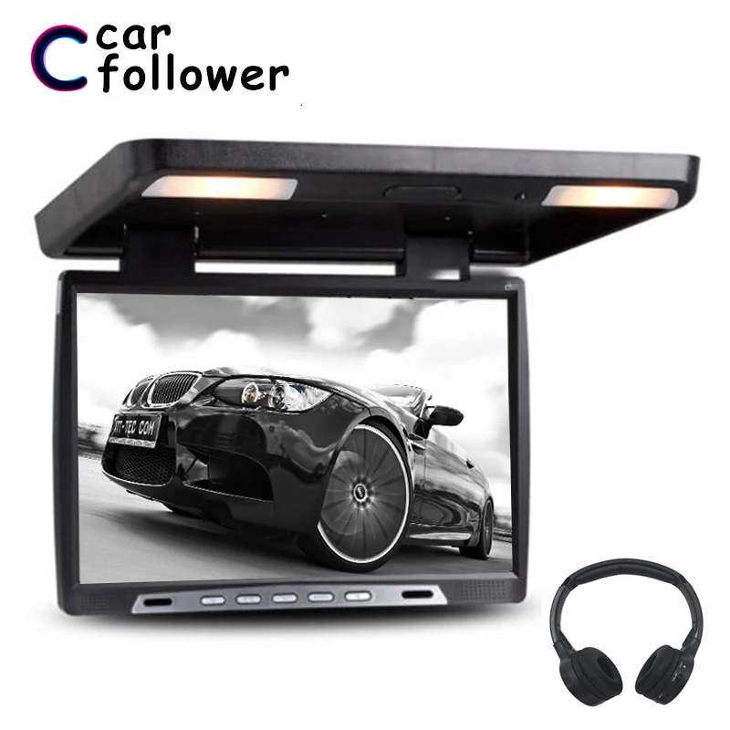 Потолочный телевизионный HD TFT ЖК дисплей с откидной крышкой 19 дюймов