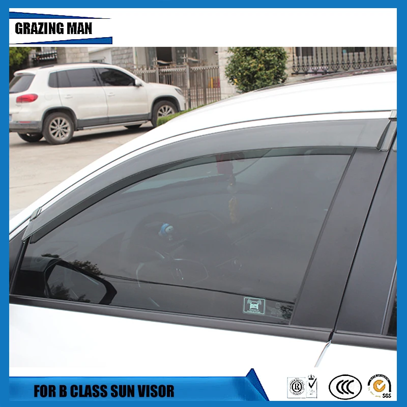 

Injection Molding Trim Vent Shade Rain Sun Wind Deflector Window Visor For Benz B Class B170 B180 B200 B220 B260 2009-2018