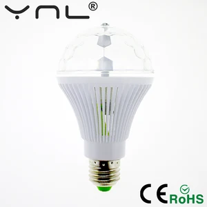 RGB светильник скошар для диджея 6 Вт E27 85-265 в, цветной музыкальный автовращающийся Волшебные лампочки дискошар, праздничная лампа с эффектом освесветильник для домашнего декора